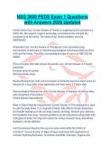 NSG 3600 PEDS Exam 1 Questions with Answers 2026 Updated