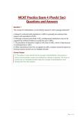 MCAT Practice Exam 4 &lpar;Psych&sol;Soc&rpar; Questions and Answers&period;
