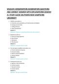 WILDLIFE CONSERVATION EXAMINATION QUESTIONS &NewLine;AND CORRECT ANSWER WITH EXPLANATIONN GRADED &NewLine;A&plus; STUDY GUIDE