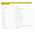 ScribeAmerica Outpatient Final Exam UPDATED ACTUAL QUESTIONS AND &NewLine;CORRECT ANSWERS 