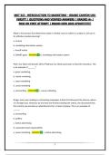 MKT 315  - INTRODUCTION TO MARKETING &ndash; GRAND CANYON UNIVERSITY &vert; QUESTIONS AND VERIFIED ANSWERS &vert; GRADED A&plus; &vert; PASS ON FIRST ATTEMPT &vert; BRAND NEW 2026 UPDATE&excl;&excl;&excl;&excl;&excl;&excl;&excl;