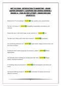 MKT 315 EXAM - INTRODUCTION TO MARKETING &ndash; GRAND CANYON UNIVERSITY &vert; QUESTIONS AND VERIFIED ANSWERS &vert; GRADED A&plus; &vert; PASS ON FIRST ATTEMPT &vert; BRAND NEW 2026 UPDATE&excl;&excl;&excl;&excl;&excl;&excl;&excl;