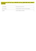 ScribeAmerica ED Final Exam UPDATED ACTUAL QUESTIONS AND CORRECT &NewLine;ANSWERS 