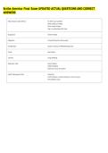 Scribe America Final Exam UPDATED ACTUAL QUESTIONS AND CORRECT &NewLine;ANSWERS 
