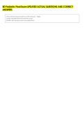ED Pediatric Final Exam UPDATED ACTUAL QUESTIONS AND CORRECT &NewLine;ANSWERS 