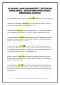HIS 144 QUIZ 3 &ndash; GRAND CANYON UNIVERSITY &vert; QUESTIONS AND VERIFIED ANSWERS &vert; GRADED A&plus; &vert; PASS ON FIRST ATTEMPT &vert; BRAND NEW 2026 UPDATE&excl;&excl;&excl;&excl;&excl;&excl;&excl;
