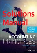 Solutions Manual for Accounting Principles 15th Edition by Jerry Weygandt&comma; Paul Kimmel & Jill Mitchell &vert; Complete Chapter-by-Chapter Solutions Guide with Verified Answers &vert; Comprehensive Accounting Principles Study Manual & Exam Prep Resource
