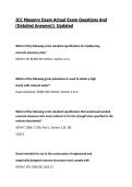 ICC Masonry Exam Actual Exam Questions And &lpar;Detailed Answers&rpar;&vert; 2026&sol;27 Updated