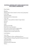 MATERNAL-NEWBORN SWIFT RIVER EXAMQUESTIONS WITH CORRECT ANSWERS 2026