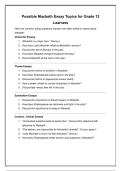The Ultimate Macbeth Prep Bundle