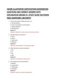 ADOBE ILLUSTRATOR CERTIFICATION EXAMINATION &NewLine;QUESTIONS AND CORRECT ANSWER WITH &NewLine;EXPLANATION GRADED A&plus; STUDY GUIDE 