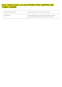 Exam 2 Skeletal System and Joints UPDATED ACTUAL QUESTIONS AND &NewLine;CORRECT ANSWERS