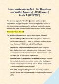 Lineman Apprentice Test &vert; 163 Questions and Verified Answers &vert; 100&percnt; Correct &vert; Grade A &lpar;2026&sol;2027&rpar;&NewLine;&NewLine;