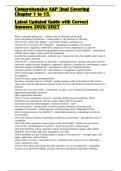 Comprehensive A&P Final Covering Chapters 1&ndash;15 Latest Updated Guide With Correct Answers
