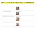 RAD Test 3 &lpar;ch&period;30-35&rpar; UPDATED ACTUAL QUESTIONS AND CORRECT ANSWERS 