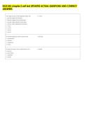 RAD 245 chapter 3 self test UPDATED ACTUAL QUESTIONS AND CORRECT &NewLine;ANSWERS 