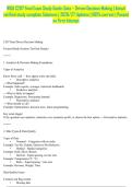 WGU C207 Final Exam Study Guide&colon; Data &ndash; Driven Decision Making &vert; Actual verified study complete Solutions &vert; 2026&sol;27 Updates &vert; 100&percnt; correct &vert; Passed on First Attempt