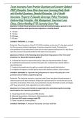 Texas Insurance Exam Practice Questions and Answers Updated 2026 &vert; Complete Texas State Insurance Licensing Study Guide with Verified Questions&comma; Detailed Rationales&comma; Life & Health Insurance&comma; Property & Casualty Coverage&comma; Policy Provisions&comma; Underwriting Pr