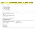 Rad Practice Test V1 UPDATED ACTUAL QUESTIONS AND CORRECT ANSWERS 