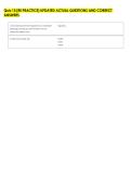 Quiz 15 &lpar;RE PRACTICE&rpar; UPDATED ACTUAL QUESTIONS AND CORRECT &NewLine;ANSWERS 