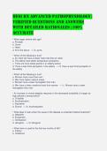 HESI RN Advanced Pathophysiology &vert;&NewLine;Verified Questions and Answers&NewLine;with Detailed Rationales &vert; 100&percnt;&NewLine;Accurate