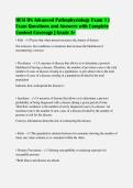 HESI RN Advanced Pathophysiology Exam 1 &vert;&NewLine;Exam Questions and Answers with Complete&NewLine;Content Coverage &vert; Grade A&plus;&NewLine;