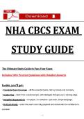 NHA CBCS EXAM &NewLine;STUDY GUIDE &NewLine; &NewLine;The Ultimate Study Guide to Pass Your Exam  &NewLine;Includes 500&plus; Practice Questions with Detailed Answers 