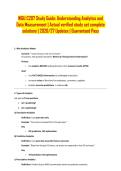 WGU C207 Study Guide&colon; Understanding Analytics and Data Measurement &vert; Actual verified study set complete solutions &vert; 2026&sol;27 Updates &vert; Guaranteed Pass