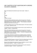 OEC CHAPTER 20 TEST QUESTIONS WITH VERIFIED ACCURATE ANSWERS