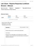 Lab 2 Exam &ndash; Requires Respondus LockDown Browser and Webcam &ndash; Practice Exam Material