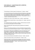 OEC MODULE 1 QUESTIONS WITH VERIFIED ACCURATE ANSWERS
