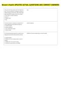 Women's Health UPDATED ACTUAL QUESTIONS AND CORRECT ANSWERS 