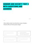 Gender and Society Test 2 