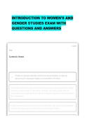Introduction to Women-s and Gender Studies 
