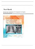 Test Bank for Kowalczyk&rsquo;s Pathology for Imaging Technologists&comma; 9th Edition &lpar;Heidi Shelton&rpar; &vert; 2026 Latest Update