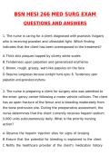 BSN HESI 266 Med Surg Exam Latest 2026 Actual Questions and Verified Answers &lpar;Latest 2026 &sol; 2027 Update&rpar; A&plus; Grade 100&percnt; Guarantee Verified by Experts - Nightingale College&period;