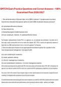 BMTCN Exam Practice Questions and Correct Answers 2026&sol;2027 &vert; Blood and Marrow Transplant Nursing Certification &vert; Complete Practice Review Material