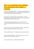 MHA 707 D Questions and Answers &vert;&NewLine;2026 Simplified Cheat Sheet &vert; A&plus;&NewLine;Verified