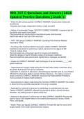 MHA 707 D Questions and Answers &vert; 2026&NewLine;Updated Practice Questions &vert; Grade A&plus;