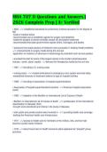 MHA 707 D Questions and Answers &vert;&NewLine;2026 Complete Prep &vert; A&plus; Verified