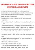 BSN HESI 266 MED SURG REVIEW 1 EXAM Latest 2026 Actual Questions and Verified Answers &lpar;Latest 2026 &sol; 2027 Update&rpar; A&plus; Grade 100&percnt; Guarantee Verified by Experts - Nightingale College