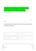 Women and Gender Studies test 1