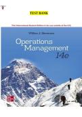 Operations Management 14th Edition Complete Operations and Production Study Guide