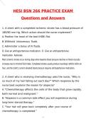BSN HESI 266 MED SURG PRACTICE EXAM Latest 2026 Actual Questions and Verified Answers &lpar;Latest 2026 &sol; 2027 Update&rpar; A&plus; Grade 100&percnt; Guarantee Verified by Experts - Nightingale College