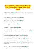 BIO 201 Final Exam &vert; Questions and correct Answers &vert; 2026&sol;27 Updates &vert; 100&percnt; correct &vert; Passed on First Attempt