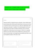 Gender in Communication Possible Essay Questions