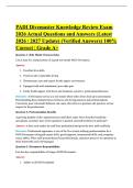 PADI Divemaster Knowledge Review Exam 2026 Actual Questions and Answers &lpar;Latest 2026 &sol; 2027 Update&rpar; &lpar;Verified Answers&rpar; 100&percnt; Correct &vert; Grade A&plus;