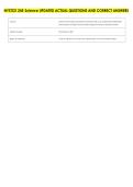 NYSTCE 245 Science UPDATED ACTUAL QUESTIONS AND CORRECT ANSWERS 