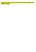 NYSTCE&colon; Part 3&colon; Arts and Sciences &lpar;245&rpar; UPDATED ACTUAL QUESTIONS AND &NewLine;CORRECT ANSWERS &NewLine;
