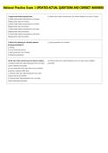 National Practice Exam 1 UPDATED ACTUAL QUESTIONS AND CORRECT ANSWERS 